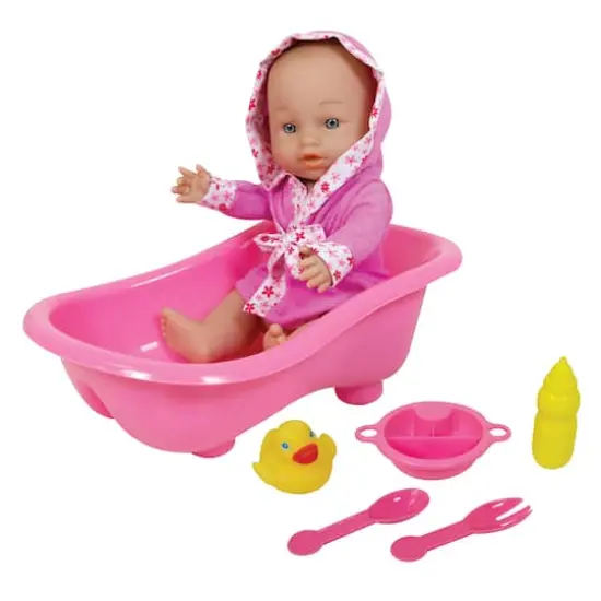 Lissi 11" Bath Time Baby Doll with Bath Accessories & Tub {1}