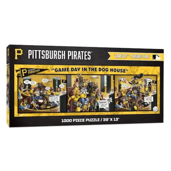 MLB Game Day in the Dog House 1,000 Piece Puzzle Pittsburgh Pirates {1}