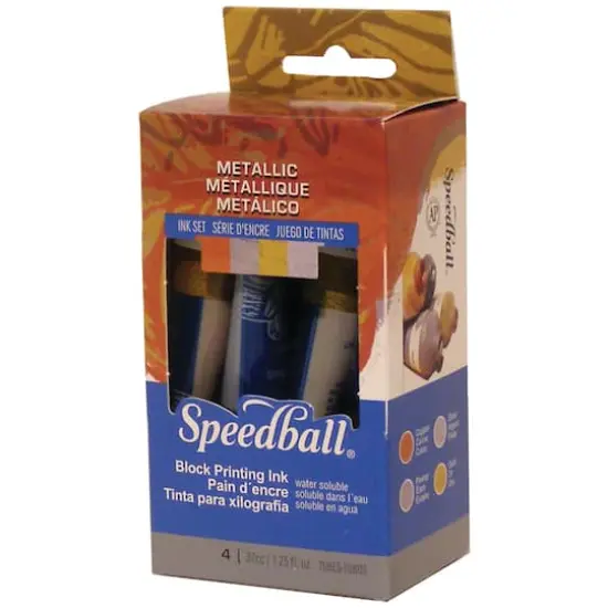 Speedball&reg; Metallic Block Printing Ink Set {1}