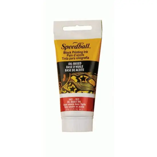 Speedball&reg; Oil-Based Block Printing Ink, 1.25oz. Red {1}