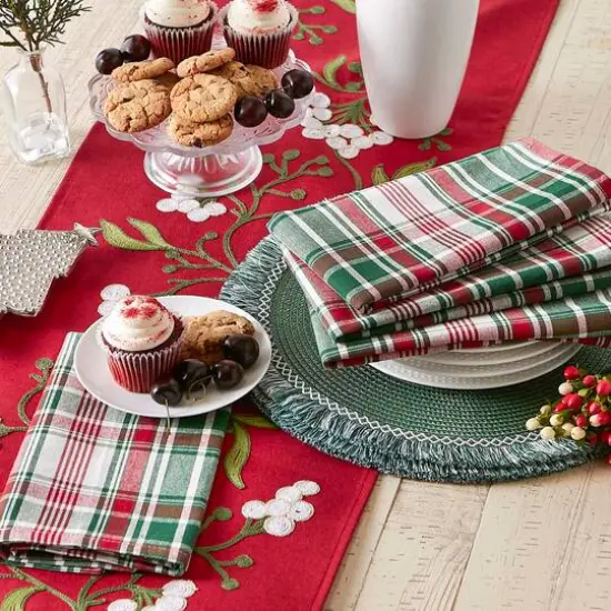 DII&reg; Yuletide Plaid Napkins, 6ct. {5}