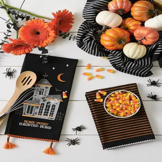 DII&reg; Home Sweet Haunted Home Dishtowel Set {6}