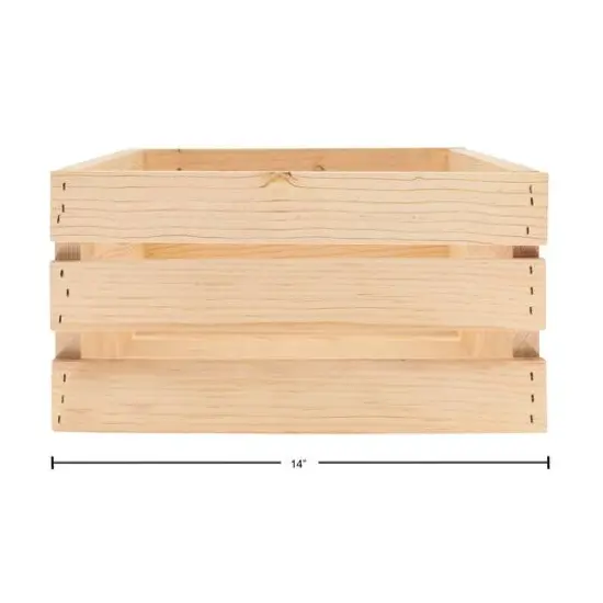 Good Wood by Leisure Arts&reg; 3-Piece Nested Wood Crate Set {7}