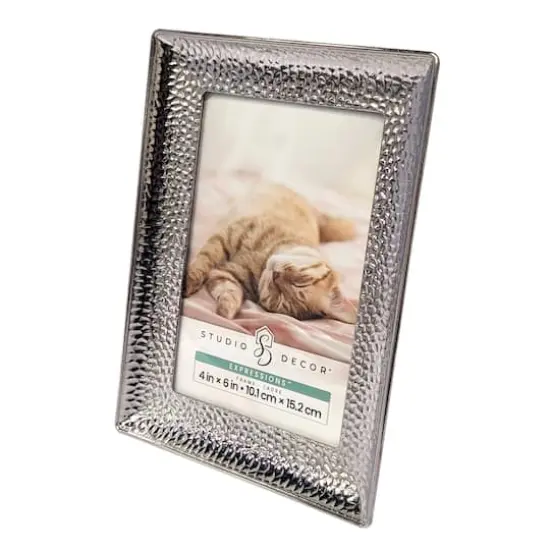 Expressions&trade; Silver Hammered Metal Frame by Studio D&eacute;cor&reg; {7}