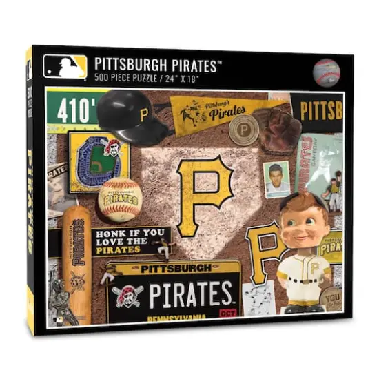 MLB Baseball Retro Series 500 Piece Puzzle Pittsburgh Pirates {1}