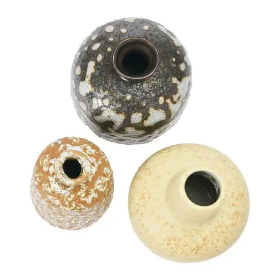 Hello Honey&reg; Reactive Glaze Ceramic Vase Set {4}