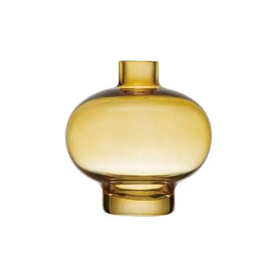 Hello Honey&reg; 6" Yellow Glass Vase {1}