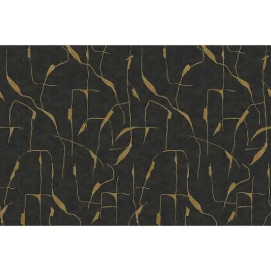 Roommates Ivory Coast Mural Peel & Stick Wallpaper Black/Yellow {1}