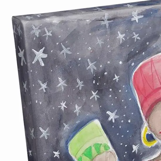 Watercolor Kwanzaa Family Table Canvas Wall Art {4}