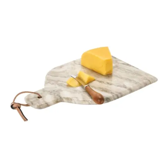 Hello Honey&reg; Marble Cheese & Cutting Board with Canap&eacute; Knife {4}