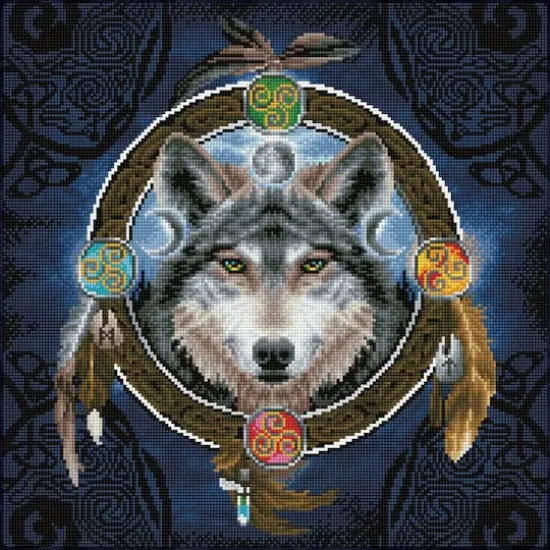 Diamond Dotz&reg; Celtic Wolf Guide Diamond Painting Kit {1}