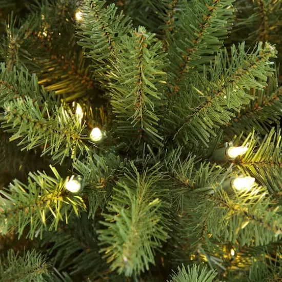 7.5ft. Pre-Lit Slim Fraser Fir Artificial Christmas Tree, Clear Lights {4}