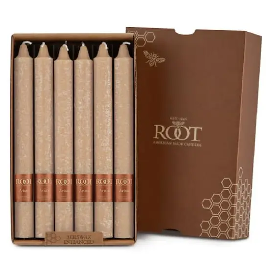 Root Candles 9" Unscented Timberline&trade; Arista&trade; Taper Candles, 12ct. Blossom {1}