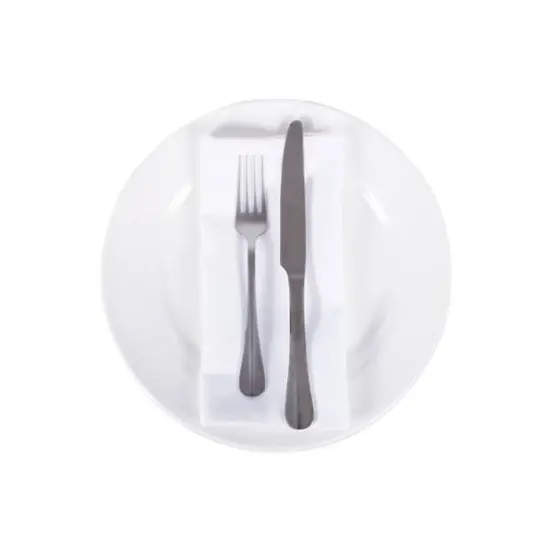 White Commercial Quality 18" x 18" Napkin Set, 6ct. {4}