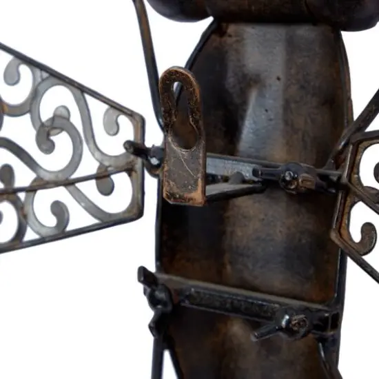 Brown Dragonfly Metal Rustic Wall Decor {7}