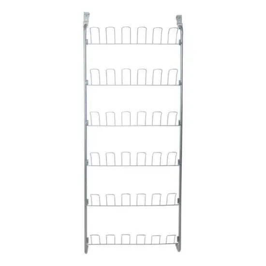 Organize It All 18 Pair Over the Door Shoe Rack {1}