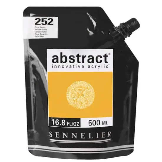Sennelier Abstract&reg; Innovative Acrylic, 500mL 252 Yellow Ochre {1}