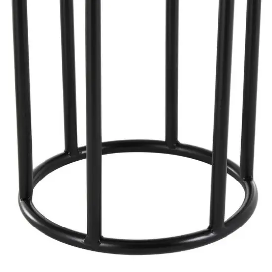 Black Metal Nesting Planter & Stands Set {6}
