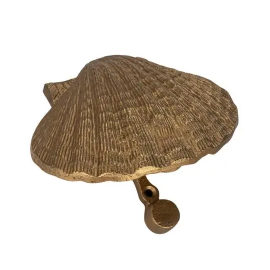 Hello Honey® Golden Antique Cast Metal Shell Door Knocker {1}