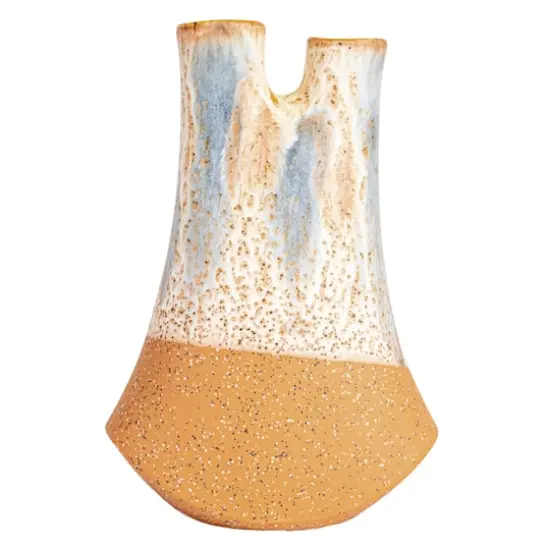 Hello Honey&reg; 8" Multicolor Chromatic HarmonyStoneware 2 Opening Vase {7}