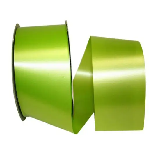 JAM Paper 2.5" x 100yd. Plastic Florentine Ribbon Lime {1}