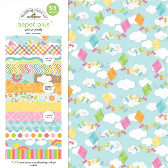 Doodlebug Spring Paper Plus Value Pack, 12" x 12" {1}