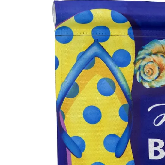 18" Life is Better in Flip Flops Outdoor Summer Garden Flag {5}