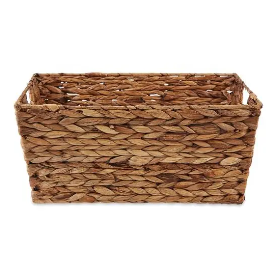 DII&reg; Dark Brown Water Hyacinth Basket Set {7}