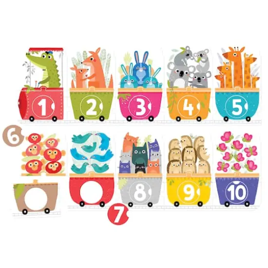 Banana Panda Make-a-Match Puzzle Number Train {1}