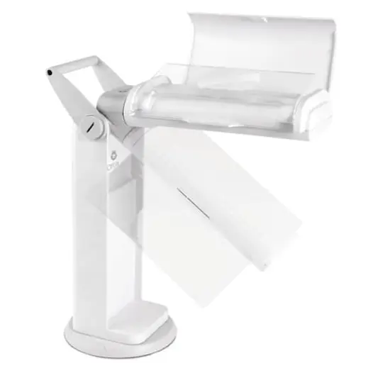 OttLite 11.5" White Magnifier Task Lamp {4}