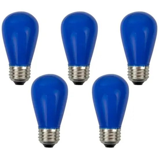 Opaque LED S14 Replacement Bulbs, 25ct. Blue {9}