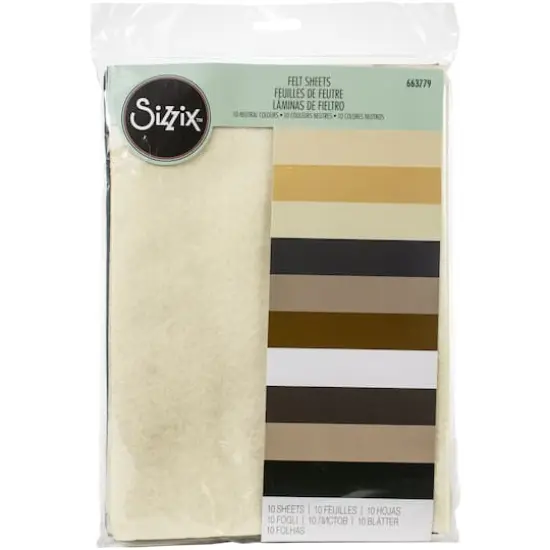 Sizzix&reg; Neutral Felt Sheets, 10ct. {1}