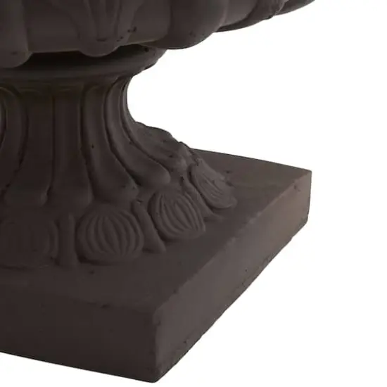 12.5" Iron-finish Decorative Urn {4}