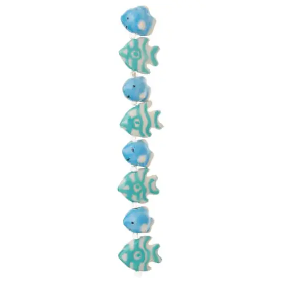 Blue Fish Mix Ceramic Beads by Bead Landing&trade; {4}