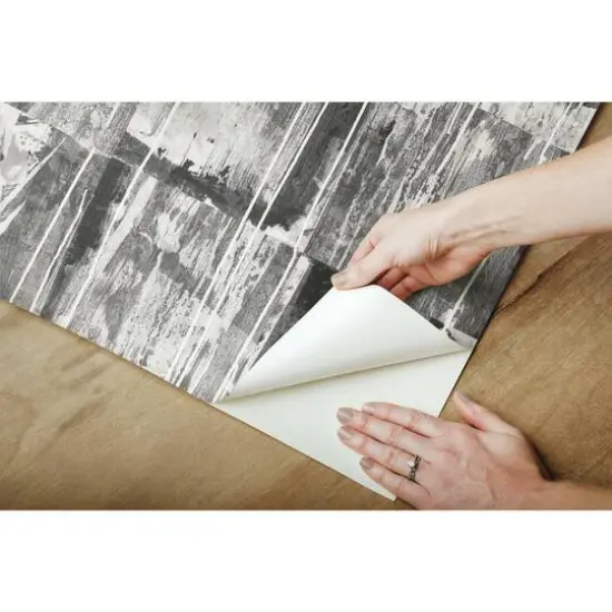 RoomMates Washout Peel & Stick Wallpaper Black/White {10}