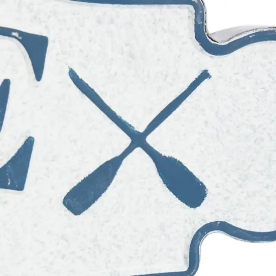 Blue Metal Coastal Sign Wall D&eacute;cor {5}