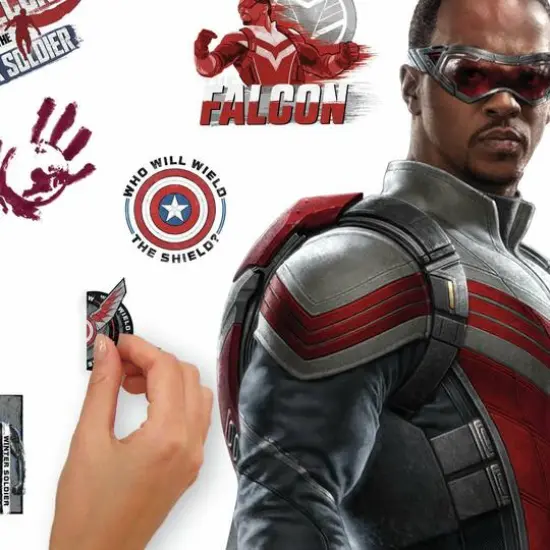 RoomMates Marvel Falcon & The Winter Soldier Falcon Peel & Stick Giant Wall Decal {5}