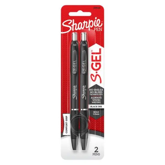 Sharpie&reg; S-Gel&trade; Black Pens, 2ct. {1}