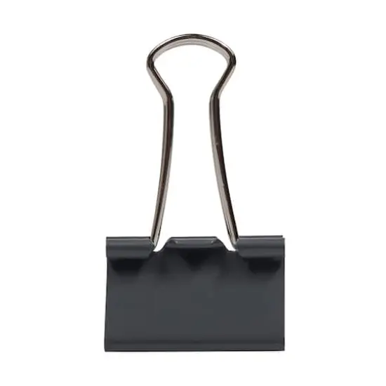 JAM Paper 1.25" Binder Clips, 15ct. Gray {4}