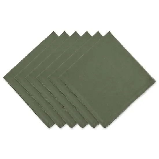 DII&reg; Solid Oversized Napkin, 6ct. Artichoke Green {1}