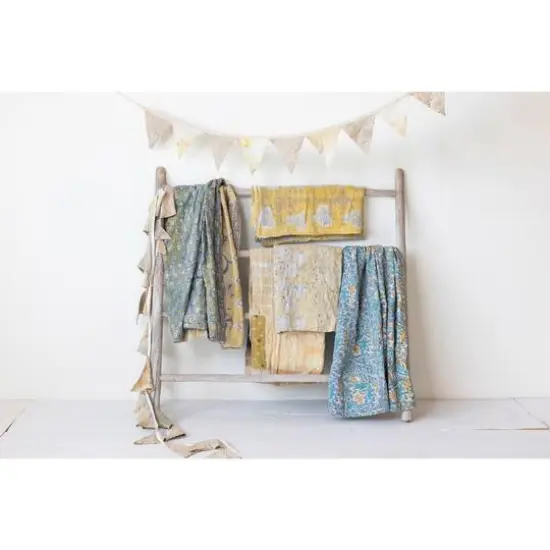 Hello Honey&reg; 6ft. Multicolor Kantha Sari Fabric Pennant Garland {5}