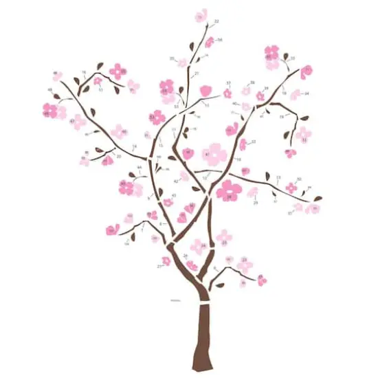 RoomMates Spring Blossom Peel & Stick Giant Wall Decals {1}