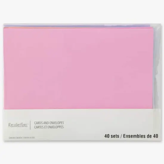 Shimmer Cards & Envelopes by Recollections&trade;, 5" x 7" {6}