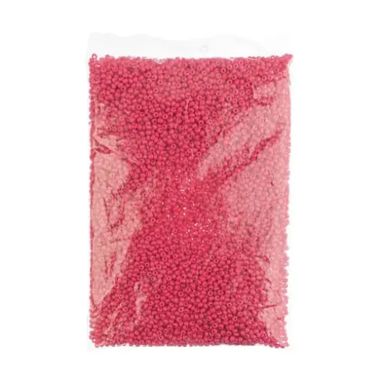John Bead Terra Intensive 6/0 Czech Glass Seed Beads, 500g Rose Matte {3}