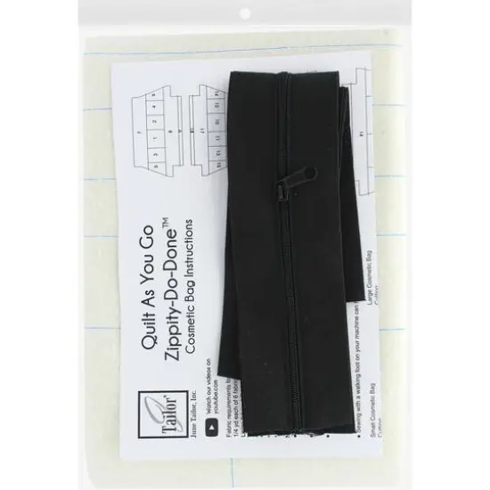 June Tailor&reg; Zippity-Do-Done&trade; Black Zipper Cosmetic Bags Kit {3}