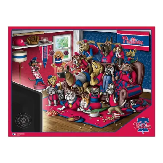 MLB Purebred Fans A Real Nailbiter 500 Piece Puzzle Philadelphia Phillies {5}