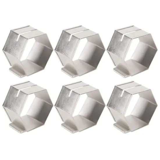 Antique Silver Place Holder Napkin Ring, 6ct. {1}