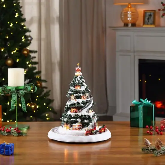 17.5" Lighted Winter Wonderland Christmas Eve Express {3}