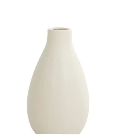Cream Minimalistic Ceramic Vase Set {7}