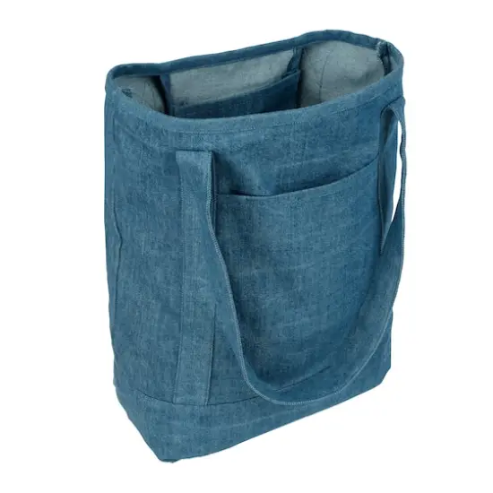 Large Cotton Canvas Tote by Make Market&reg; Blue {3}
